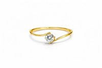 Ringe Idee Preziose dal 1987 Dame in Gelbgold Zircone IP.AK18G/66